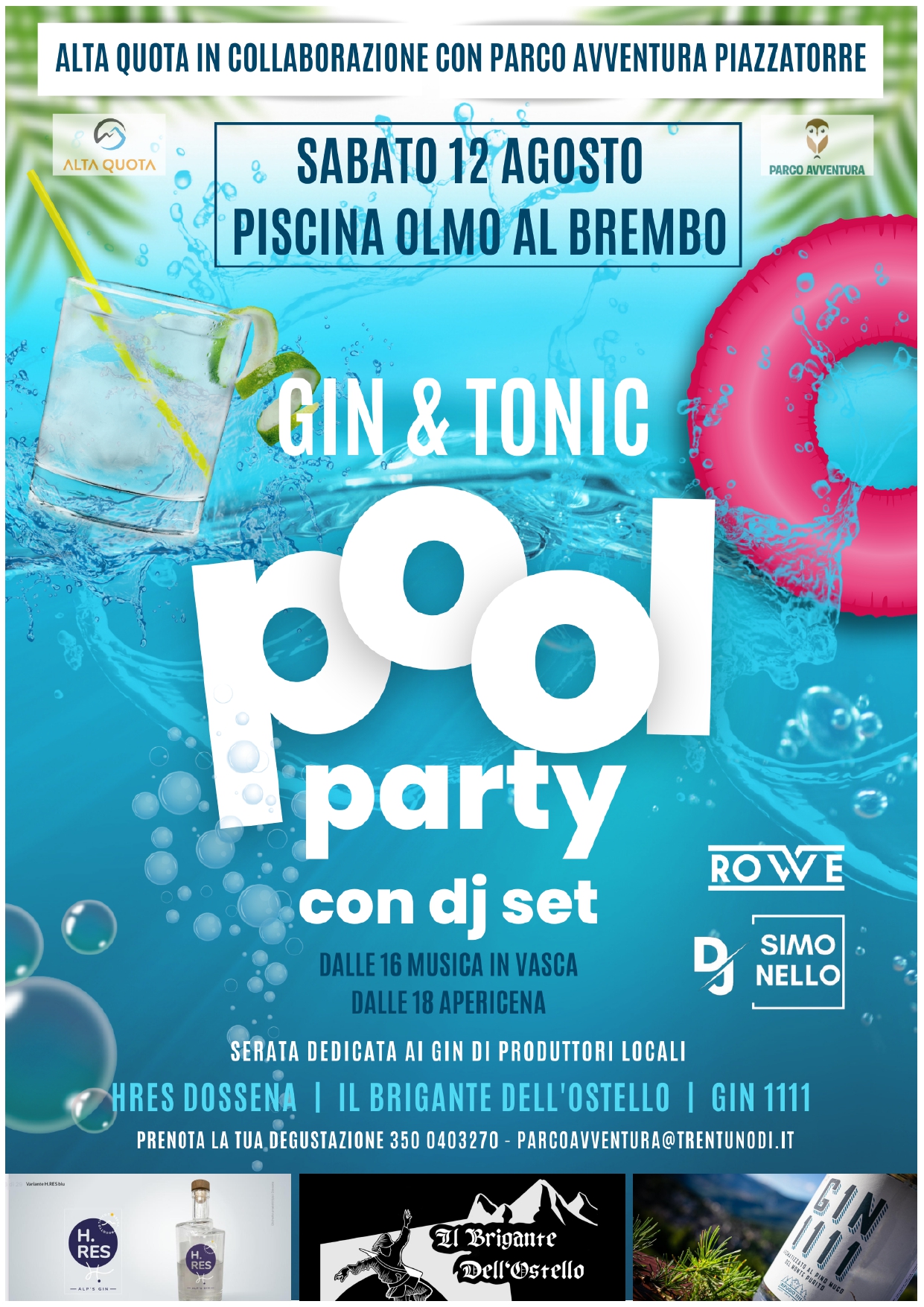Immagine Gin&Tonic Pool Party con dj set