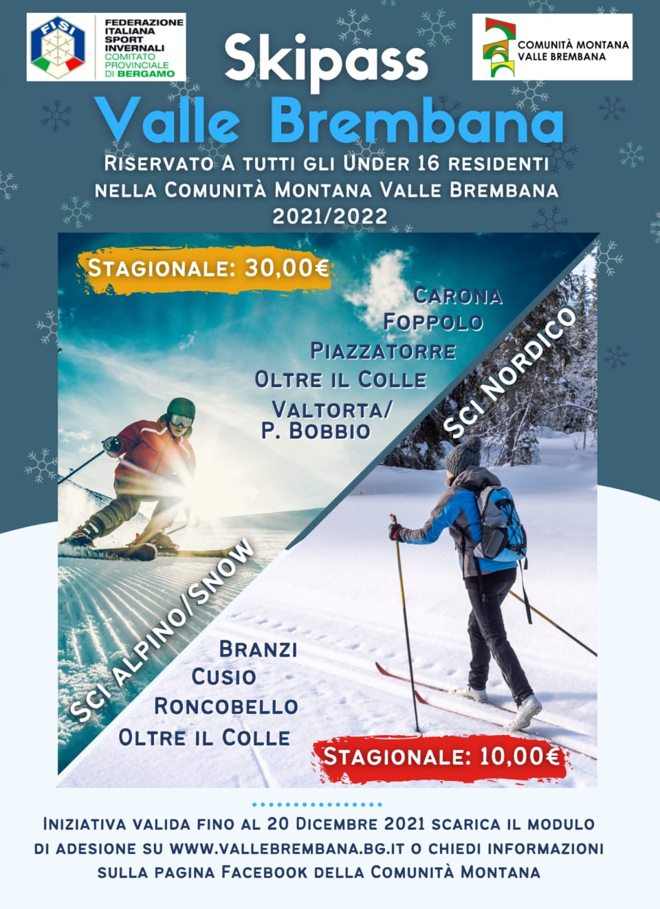 Immagine SkiPass Valle Brembana under 16 residenti